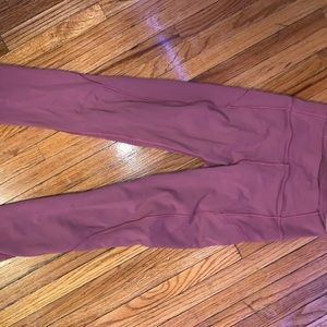 Lululemon Pink Wunder Under Leggings